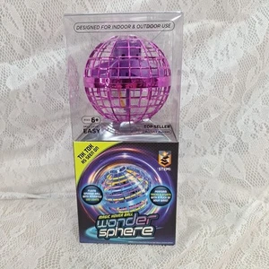 Wonder Sphere Magic Hover Ball Purple/Pink Color Rechargable Flying Spinner LED - Picture 1 of 5