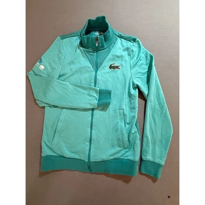 Chaqueta abierta Lacoste Sport Miami XS cremallera completa chaqueta de pista para mujer azul manga larga Foto 1 de 4