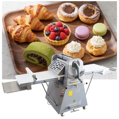 Prensa de pastelaria dinamarquesa dobrável comercial 1-50mm espessura máquina de processamento de massa - Imagem 1 de 4