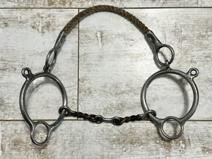 5" REINSMAN Ring Kombination Seil Nase Hackamore Bit, Stufe E (903) - Bild 1 von 1