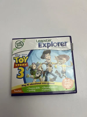 Leap Frog Leapster Explorer Learning Game Disney Toy Story 3 Game Untested - Image 1 of 4
