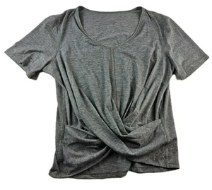 Lululemon Do The Daily Short Sleeve Cross Front Top Size 12 (?) - Picture 1 of 3