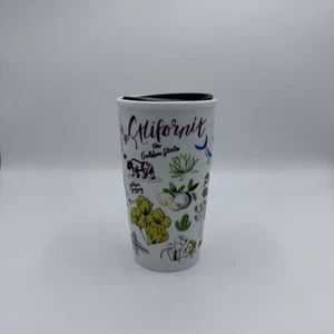 Starbucks California The Golden State Ceramic Mug Travel Tumbler Cup 10oz w/Lid - Picture 1 of 4