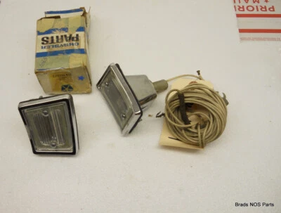 NOS Mopar 1963 1964 Dodge 330 440  BACK UP LAMPS setup   pns 2244914 2244915 - Image 1 of 3