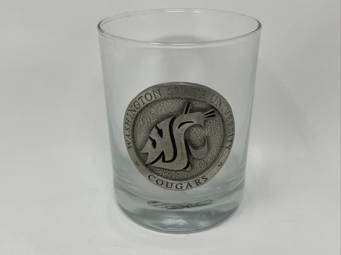 Washington State Cougars SOUVENIR COLLECTIBLE WHISKEY GLASS PEWTER NCAA Cover