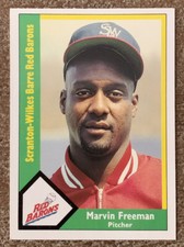 1990 CMC Scranton-Wilkes Barre Red Barons International League Marvin Freeman #2