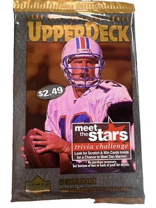 1 PACK 1996 UPPER DECK FOOTBALL NFL CARDS FROM NEW FACTORY SEAL UNOPEN BOX - Picture 1 of 2