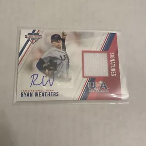 2018 USA Stars & Stripes Ryan Weathers Auto Autograph Game Used Jersey #45/299 - Picture 1 of 2