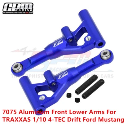 GPM 7075 Aluminum Front Lower Arms For TRAXXAS 1/10 4-TEC Drift Ford Mustang US - Image 1 of 4