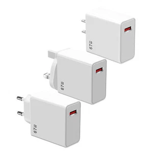 Chargeur USB Type C 67W Adaptateur Secteur USB-C QC 5.0 Charge Super Rapide - Photo 1 sur 15