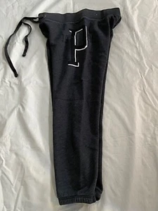 EUC Pink Victoria’s Secret Logo Joggers Dark Gray SZ XS Free Shipping - Picture 1 of 5