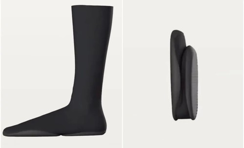 YZY PODS nero Yeezy taglia 3 (da uomo 11 13) con borsa nuovo Deadstock