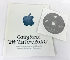 Mac Manual 2001 Apple PowerBook G4 Computer Setup Expansion Troubleshooting + CD - Picture 1 of 7