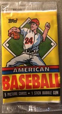 1989 Topps UK Minis American Baseball Pack Chris Sabo Reds Bruce Hurst Padres