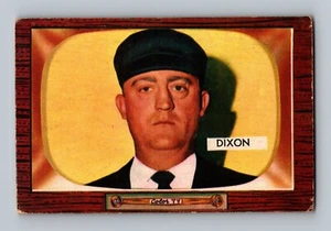 Tarjeta de béisbol vintage 1955 Bowman #309 Hal Dixon (Umpire) en muy buen estado - Imagen 1 de 2