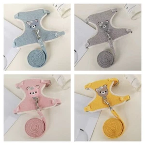 Adjustable Lead for Rabbits Cat For Bunny Dog Vest Harness Small Animals - Picture 1 of 11