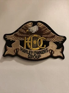 Small Silver Heritage Eagle Patch ~ Harley Davidson Owners Group HOG H.O.G. - Picture 1 of 3