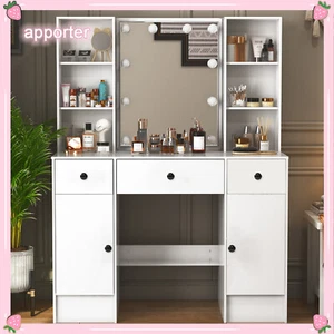 Lady Vanity Set con 10 LED Specchio Illuminato Trucco Comodino Scrivania US - Foto 1 di 8
