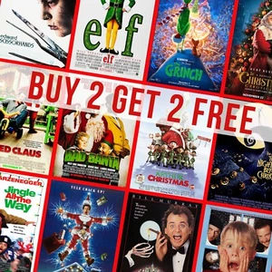 Nostalgic Christmas Cinima Movie Posters Seasonal Wall Art Poster Print A4 A3 A2 - Picture 1 of 52