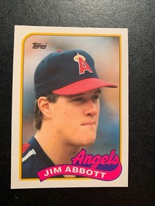 Jim Abbott ROOKIE Angels 1989 Topps Traded Update Series California Angels