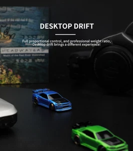 TURBO RACING C64 1/76 Full Scale Mini Remote Control Drift RC Car With Gyro BLUE - Picture 1 of 11