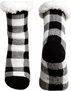 Slipper Socks for Women with Grippers Non Slip Fuzzy Grip Winter Warm Cozy Thick - Picture 1 of 6