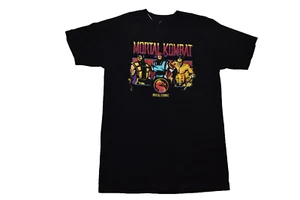 Mortal Kombat Klassic Mens Big & Tall Distressed Graphic Black Shirt NWT LT - Picture 1 of 5