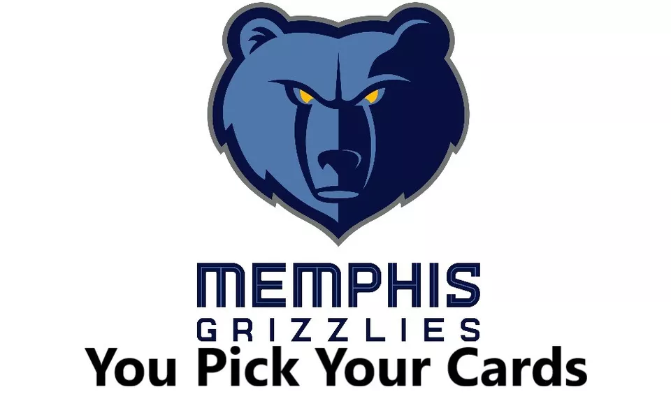 You Pick Your Cards -  Memphis Grizzlies Team - NBA Basketball Card Selection - Image 1 of 1