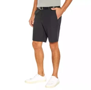 Pantalones Cortos Banana Republic Para Hombre Cintura Elástica Cómodos Frente Plano Negros Talla 40 - Imagen 1 de 5