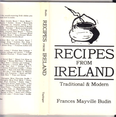 RECIPES FROM IRELAND-FRANCIS BUDIN-1966 1ST HB/J-FN-SOURCE TRADITIONAL & MODERN - Image 1 of 2