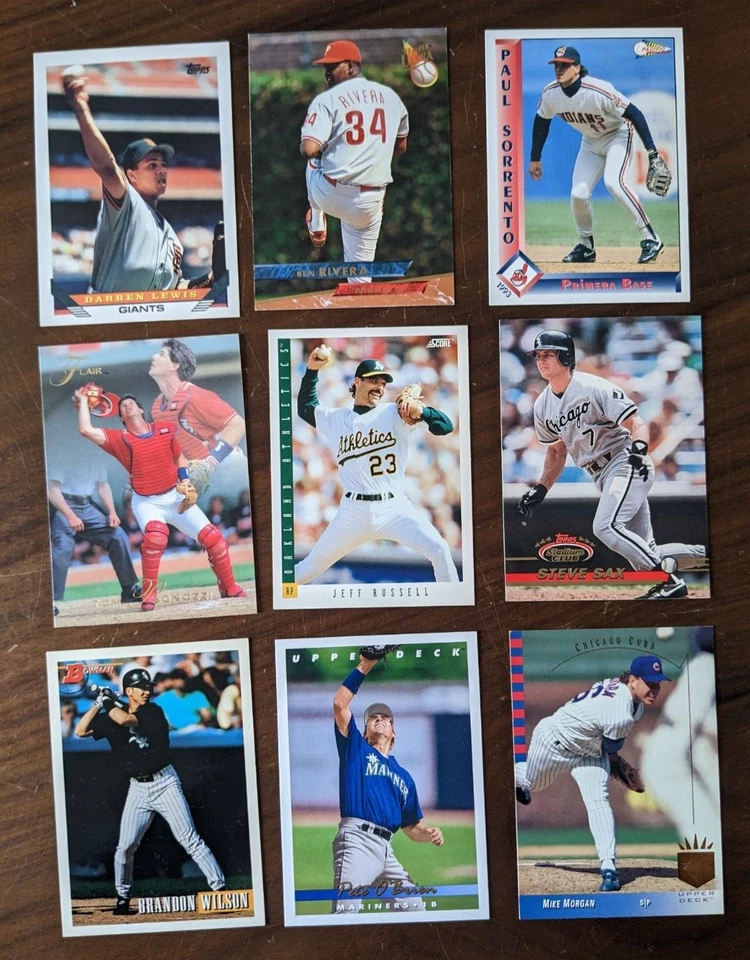 Lot of 400+ Different 1993 Baseball Cards - Topps, Bowman, Fleer, Upper Deck - Image 1 of 1