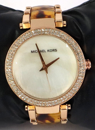 Bellissimo orologio da polso donna Michael Kors quarzo quadrante bianco ''Eleva il tuo stile''