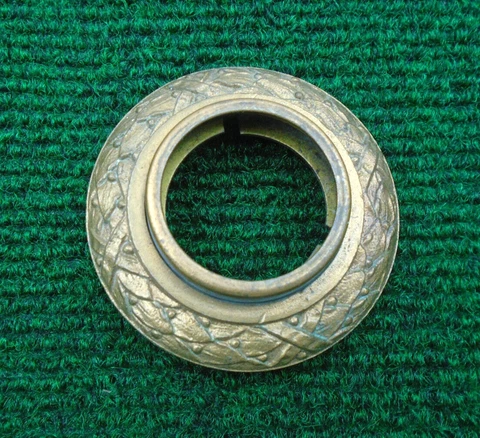 VINTAGE BRASS SARGENT KEY LOCK CYLINDER COLLAR - ADJUSTBLE NEW OLD STK  (40231) Cover