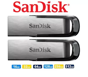 USB Flash Drive 3.0 SanDisk Ultra Flair USB Stick 32GB 64GB 16G 128GB 256GB 512G - Picture 1 of 9