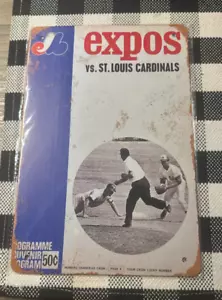 1969 Montreal Expos First Ever Game in Montreal Vintage Metal Tin Sign - Picture 1 of 4