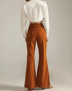 Anthropologie Avec Les Filles M NWT Corduroy Flare Pants Bell bottom Cords - Picture 1 of 8