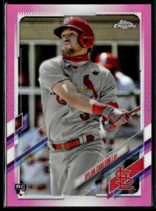 2021 Topps Chrome Pink Refractor Dylan Carlson RC St. Louis Cardinals #140 - Picture 1 of 2