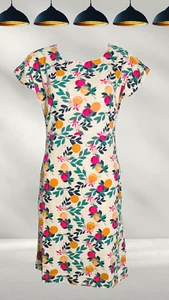 Ex Weird Fish Women’s Florida Organic Cotton Jersey Dress, Cantaloupe (Defect) - Picture 1 of 3