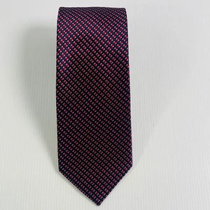 Gazman Pure Silk Red Blue Pink Formal Business Tie - Picture 1 of 4