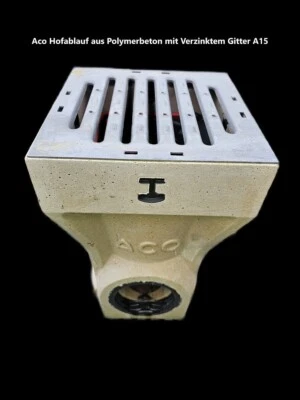 ACO Self Europoint Hofablauf Kl.A15 verzinktes Gitter  25x25x40 cm PKW befahbar - Bild 1 von 3