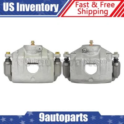 Par de pinzas de freno de disco delanteras con soporte para Kia Spectra 2004-2009 Foto 1 de 4