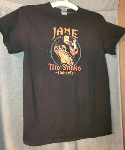 Vintage JAKE "THE SNAKE" ROBERTS pro-wrestling T shirt Medium Cover