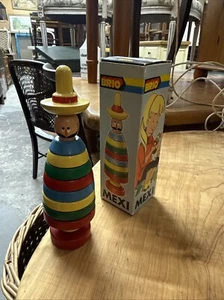 Juguete Osby Vintage BRIO (Suecia) Colorido Apilable Madera Mexi Mexicano 31731 - Imagen 1 de 5