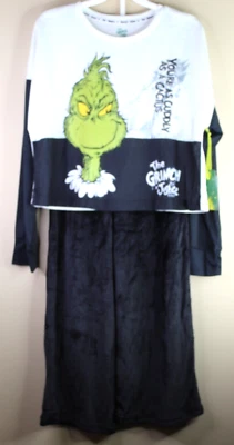 Justice Girls The Grinch Long Sleeve Top Set w/ Wide Leg Pants Size L (12/14) - Image 1 of 4