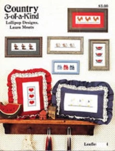 COUNTRY 3-OF-A-KIND LOLLIPOP DESIGNS LAURA MOATS LEAFLET 4 SPC528 - Picture 1 of 1