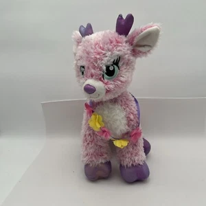"Construir un oso ciervo centelleante rosa brillo reno Navidad peluche 14"" Navidad" - Imagen 1 de 18