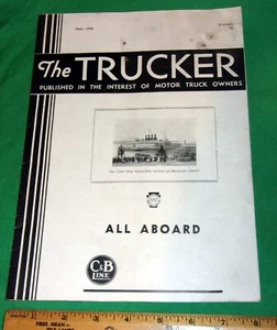 The TRUCKER Magazine June, 1936 ALL ABORD C & B Line Trucker Publishing Buff, NY - Picture 1 of 11