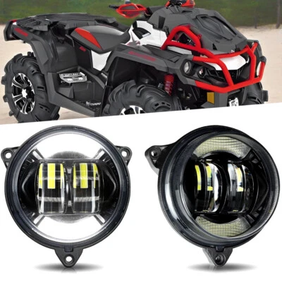 2件装LED车头灯DRL低光束适用于Can Am Outlander Max 1000R 650 850 2018-2022 — 第 1/4 张图片