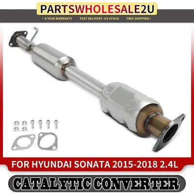 Новый задний каталитический конвертер для Hyundai Sonata 2015 2016 2017 2018 L4 2,4 л   - Изображение 1 из 4