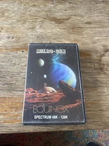 Cassette de juego vintage años 80 Mikro-Gen Equinox Spectrum 48K-128K - Imagen 1 de 5